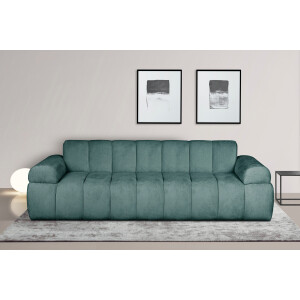 INOSIGN 3-zitsbank LYOTH moderne stitching, armleuningen in kussenlook, b/d/h: 220/93/71 vm