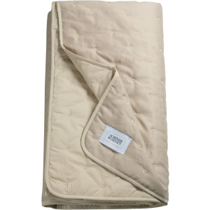 SCHÖNER WOHNEN-KOLLEKTION Beddensprei Soft met stippenstepping en ingenaaid fleece-futter