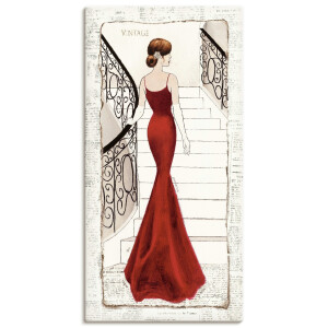 Artland Artprint De mooie in rood als artprint op linnen, poster, muursticker in verschillende maten