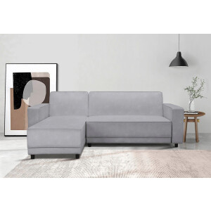 Dorel Home Hoekbank Allie slaapbank 230 cm met relaxfunctie in de rugleuning Slaapbank functie (108/194,5 cm), trendy ribfluweel of onderhoudsvriendelijk velours
