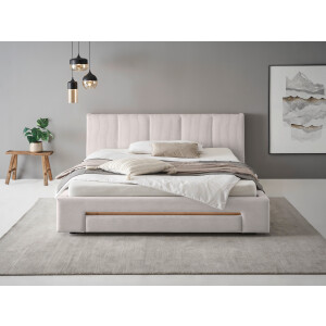 INOSIGN Gestoffeerd bed CiTY/GiRON, bedframe met bedlade, gestoffeerd opbergbed met hondenbed of opberglade, bekleding van corduroy of linnenlook
