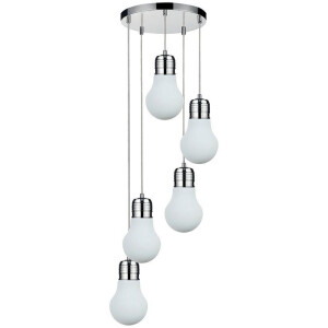 SPOT Light Hanglamp Bulb Plafondlamp van metaal voor de woon- en eetkamer (1 stuk)