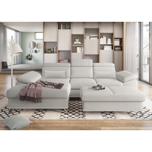 sit&more Hoekbank Cabrio L-vorm, met zitdiepteverstelling, arm- en hoofdsteunverstelling