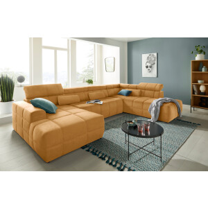 DOMO collection Zithoek Brandon veel bekledingssoorten, ook in cord en leer, incl. nierenkussen