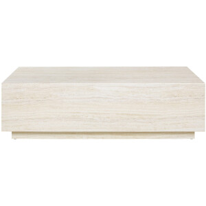 SalesFever Salontafel Almeria bijzettafel B/D 120/75 cm rechthoekig 120x75 cm, in marmerlook gefolieerd
