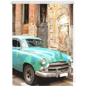 LICHTBLICK Rolgordijn met zijbediening Klemmfix motief Cuba (1 stuk)