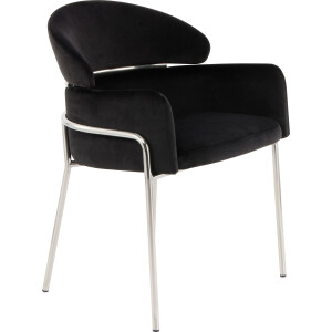 Kayoom Stoel Corey 125, comfortabele stoel, trendy retro-look fluweelzachte bekleding, onderhoudsvriendelijk, zeer gezellig, trendy retro-look (1 stuk)