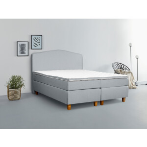 INOSIGN Boxspring Jalma Poten van massief berkenhout, incl. topmatras