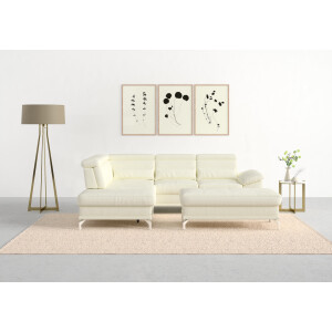 sit&more Hoekbank Cabrio L-vorm, met zitdiepteverstelling, arm- en hoofdsteunverstelling
