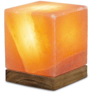 HIMALAYA SALT DREAMS Zoutkristal-tafellamp Kubus Met de hand gemaakt van zoutkristal - iedere steen uniek, H: ca.12 cm (1 stuk)