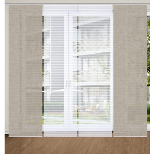 HOME in green Paneelgordijn ESTRA SET DIGITALE PRINT, BAMBOELOOK GERECYCLED (4 stuks)