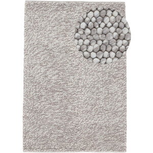 carpetfine Vloerkleed Calo Handgeweven tapijt, uni kleuren, gemeleerd, handgeweven, 70% wol