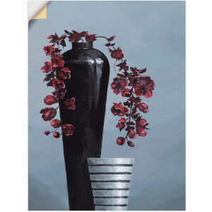 Artland Artprint Gemetalliseerde vazen als artprint van aluminium, artprint op linnen, muursticker, verschillende maten