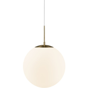 Nordlux Hanglamp Grant Hanglamp, met de mond geblazen glas, messing stijl