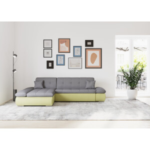 DOMO collection Hoekbank Moric bxdxh 300x172x80 cm, ook in cord, L-model XXL-formaat, optioneel ook met slaapbank functie en verstelling armleuning,
