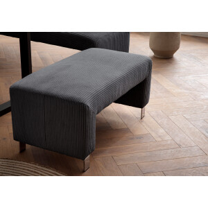 exxpo - sofa fashion Hocker Intenso, poef, modern, keuze uit leer of textiel hoge bodemvrijheid, vrij in de ruimte te plaatsen, hoog zitcomfort