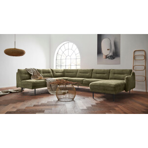 andas Zithoek Nordfyn U-vorm chic design in 3 stofkwaliteiten, design by morten georgsen