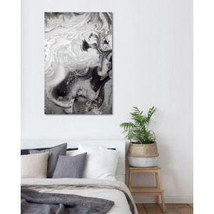 queence Artprint op acrylglas Abstracte kunst met glinster-effect