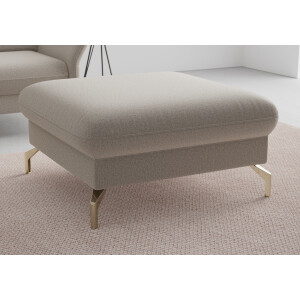 sit&more Hocker Fashion met binnenvering, met gesatineerde nikkel poten