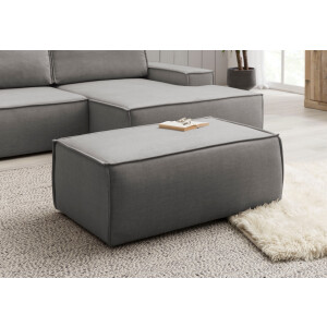 Home affaire Hocker SHERWOOD, gestoffeerde hocker beschikbaar in 3 stofsoorten