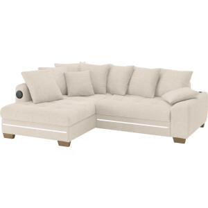 Mr. Couch Hoekbank Nikita II, L-vorm met koudschuim, rgb-led, geluidssysteem, optioneel met bed, bedlade
