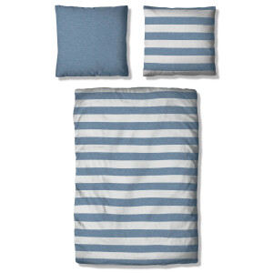 OTTO products Tweezijdig te gebruiken overtrekset Bigstripe 100% biokatoen gots-gecertificeerd, streepdesign in mêlee-look (2-delig)