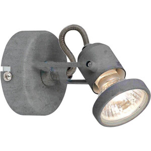 SPOT Light Wandlamp Concreto Wandlamp van beton en metaal voor de gang, woon- en eetruimte (1 stuk)