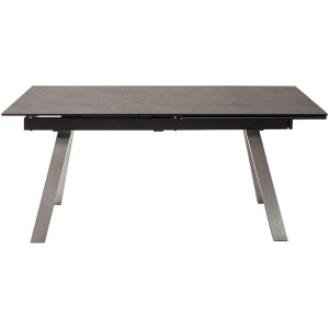 MCA furniture Eettafel TOBAGO uitschuiftafel 180-260 cm Keramiek, roestvrij staal, uitschuifbaar, tafelblad 13 mm