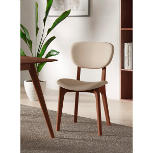 INOSIGN Stoel COZY Made in Italy Frame in beuken, kersen- of notenhout, massief hout, designstoel (set, 2 stuks)