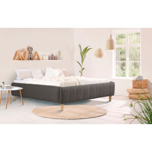 andas Gestoffeerd bed Tarje in 5 breedten, ook in extra lang 220 cm, incl. lattenrol
