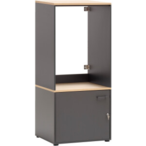 Schildmeyer Multifunctionele kastenset SOLEA Breedte 134 cm, stapelbare kasten, metalen beslag, deurvergrendeling