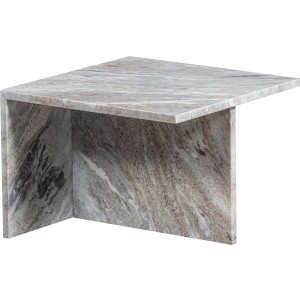 WOOOD Salontafel Xhail met een royale tafelblad, van marmer, h 35 cm x b 50 cm