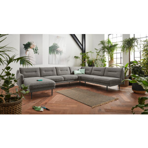 andas Zithoek Nordfyn U-vorm chic design in 3 stofkwaliteiten, design by morten georgsen