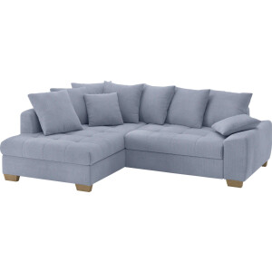 Mr. Couch Hoekbank Nikita II, L-vorm, tot 140kg per zitplaats belastbaar met koudschuim bekleding, optioneel met bed en bedlade