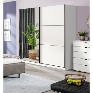 INOSIGN Zweefdeurkast Sierra kledingkast met spiegel linnenkast garderobe Topseller INCLUSIEF interne indeling, FSC-gecertificeerd, OTTOs Choice