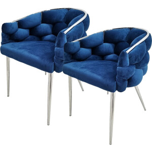Kayoom Stoel Grace 125 2-delige set, frame van ijzer, comfortabel gepolsterd (set, 2 stuks)