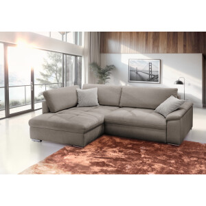 exxpo - sofa fashion Hoekbank Casa Grande incl. bedfunctie, bedlade en rugkussen, comfortabel