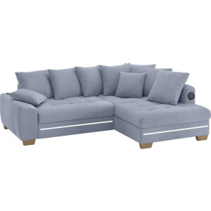 Mr. Couch Hoekbank Nikita II, L-vorm met koudschuim, rgb-led, geluidssysteem, optioneel met bed, bedlade