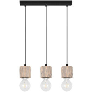 SPOT Light Plafondlampen PINO Hanglamp, natuurproduct van massief hout, duurzaam, kabel in te korten