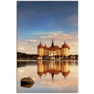 Artland Artprint op linnen Slot Moritzburg gespannen op een spieraam