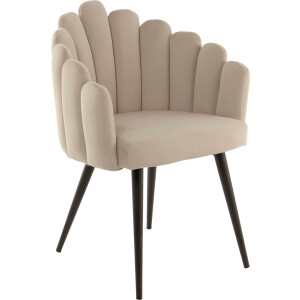 Kayoom Stoel Jeane 625, met fluweelzachte bekleding, comfortabel en gezellig fluweelzachte bekleding, modern, comfortabel en gezellig, met fluweelzachte bekleding (1 stuk)