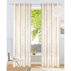my home Gordijn ANNA Bestseller, takkenmotief, viscose, polyester (1 stuk)