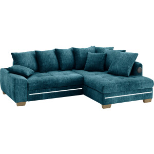 Mr. Couch Hoekbank Nikita II, L-vorm met koudschuim, rgb-led, geluidssysteem, optioneel met bed, bedlade
