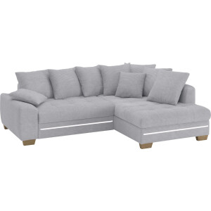 Mr. Couch Hoekbank Nikita II, L-vorm met koudschuim, rgb-led-verlichting, optioneel met bed, bedlade