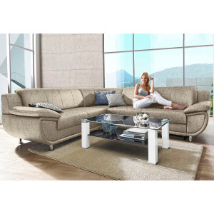 TRENDMANUFAKTUR Hoekbank Rondo optioneel met slaapfunctie, 267x247 cm (BxD), brede armleuningen