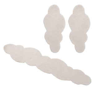 my home Set slaapkamerkleedjes Microvezeltapijt Magong, bijzonder zacht, zeer fijne pool Wolkvorm, uni slaapkamerkleed, loperset, slaapkamer, kinderkamer