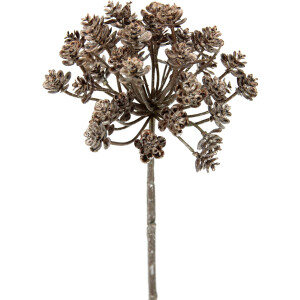 I.GE.A. Kunstbloem Dill Metallic-disteltak, kunsttakken, set van 3 (3 stuks)
