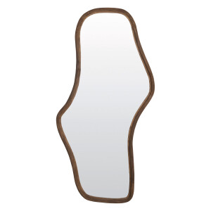 Light & Living Organische Spiegel 'Celano' Mangohout, 161 x 80cm, kleur Donkerbruin