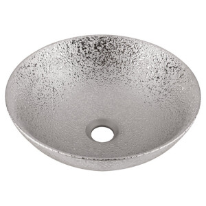 Differnz BRIGHT Waskom - 36x14cm - geglazuurd - zilver 38.009.30