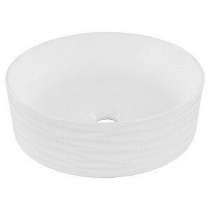 Differnz Wave waskom 37x37x12cm keramiek wit glans 38.010.66